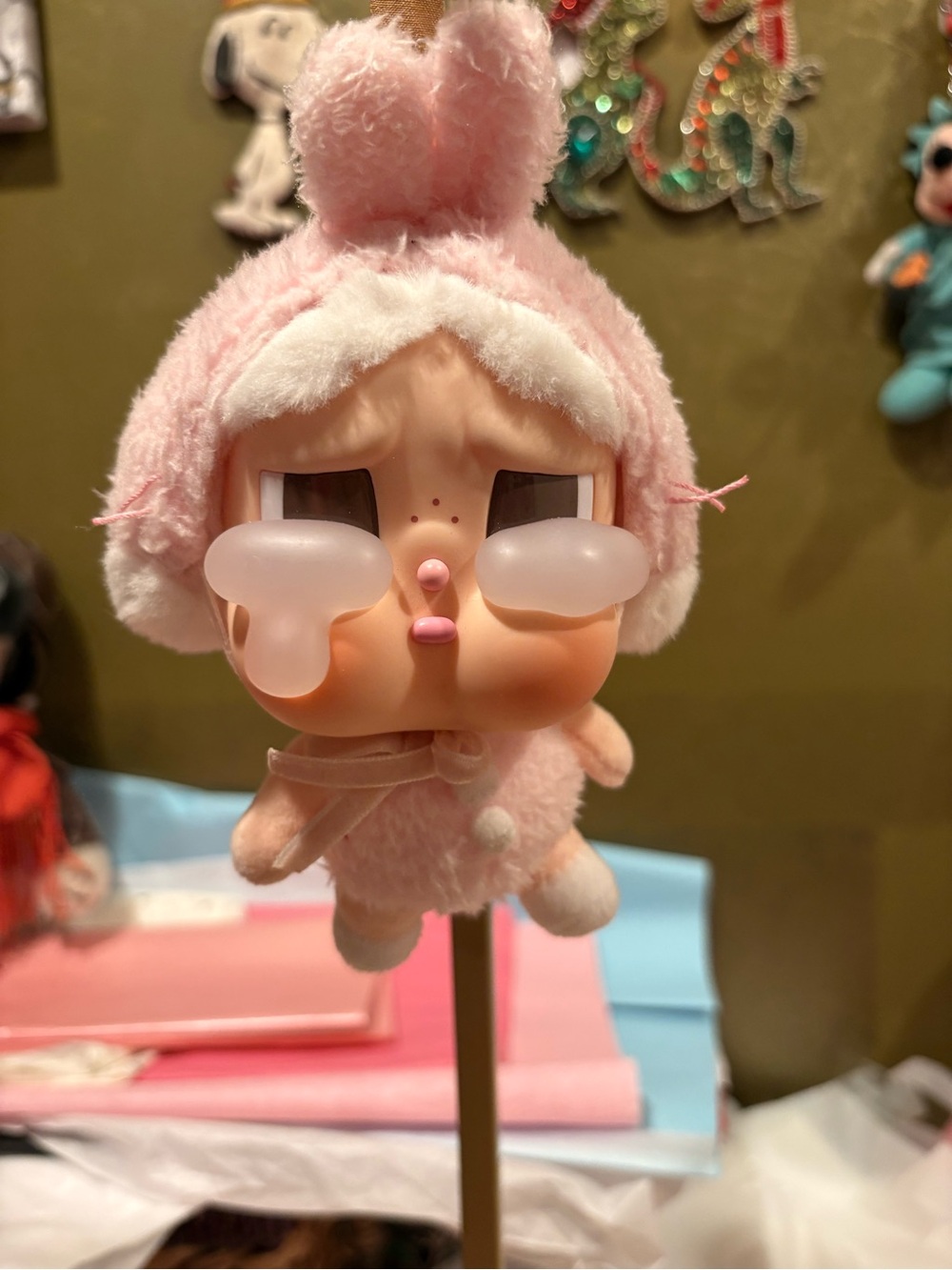 Pop Mart Crybaby Crying Again Series Vinyl Face Plush